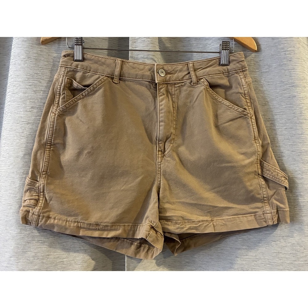 American Eagle Shorts Women's 10 Khaki Highest Rise 90s Boyfriend Short Casual